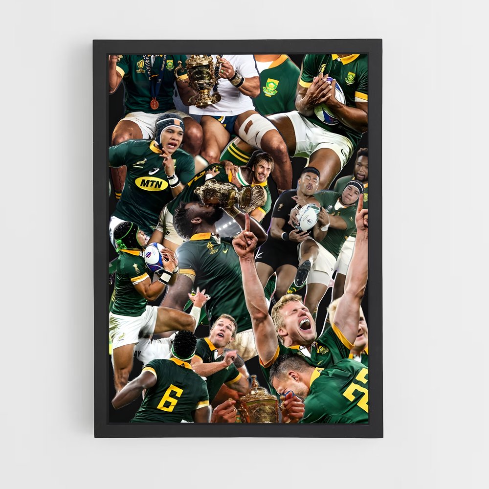 Poster La Fierté des Springboks – affiche Rugby (vue 2)